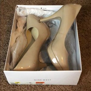 Nude Nine West heels